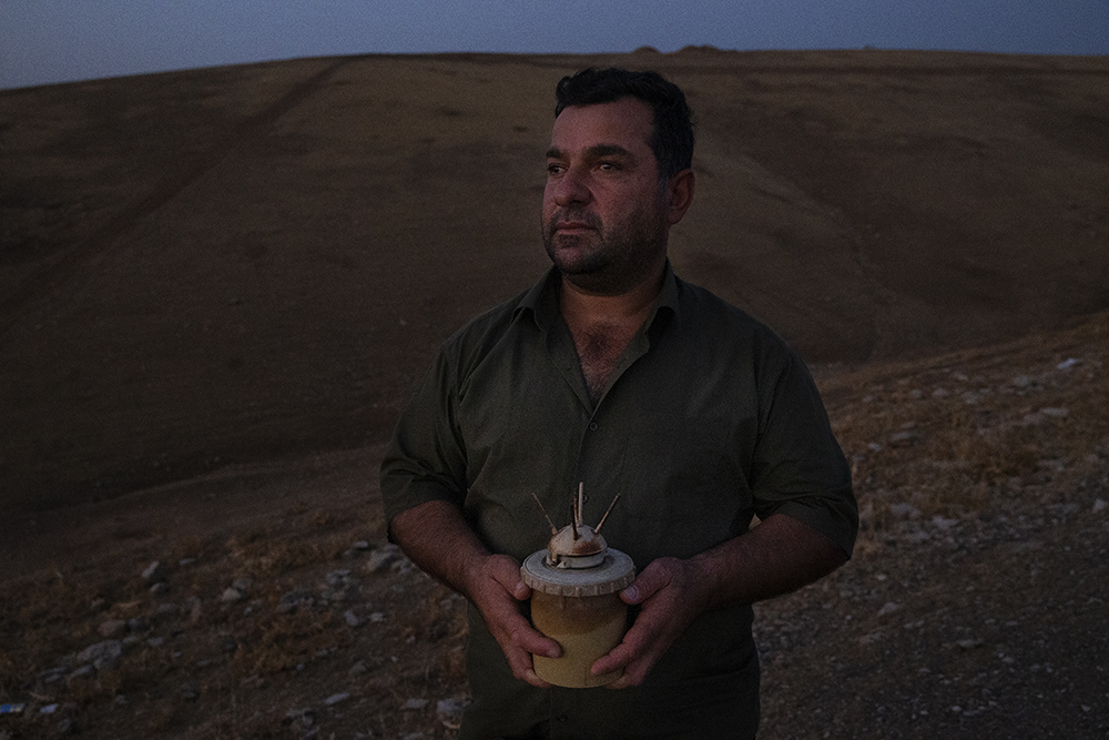 Rebwar Ali landmine deminer in Iraqi Kurdistan
