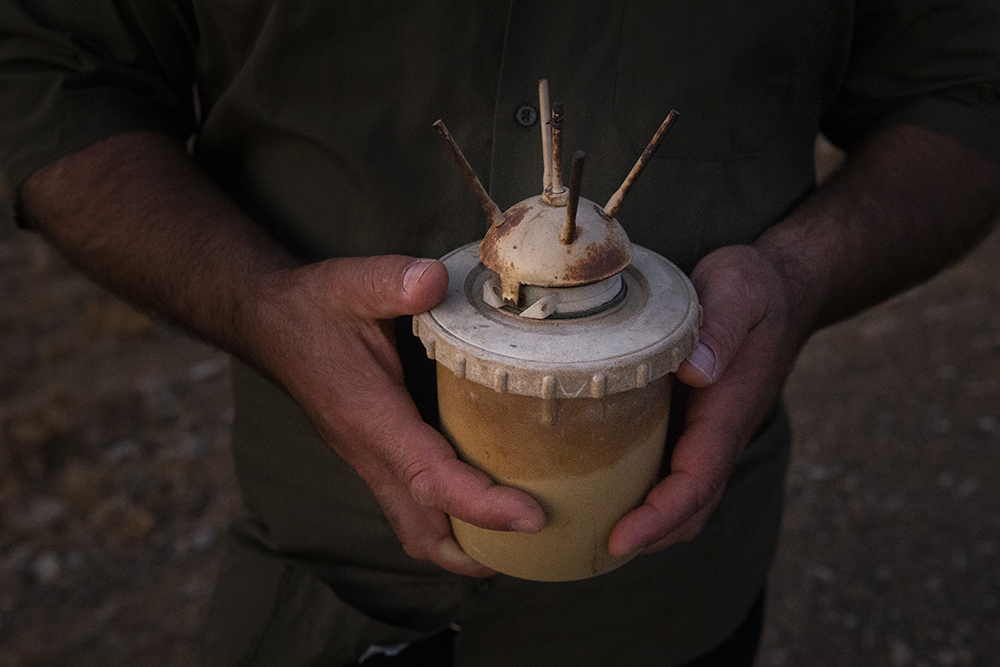 Rebwar Ali landmine deminer in Iraqi Kurdistan