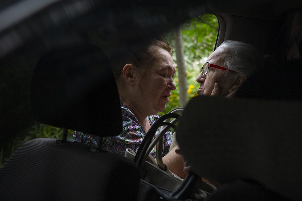 Woman Evacuating Avdiyvka